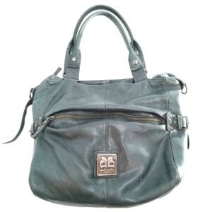 Barbara Milano‎ Teal Leather Shoulder Bag
